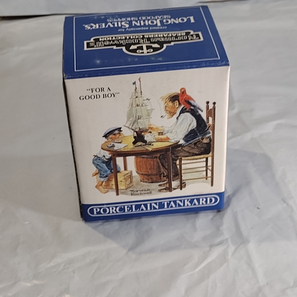 1985 Norman Rockwell "For a Good Boy" coffee collectible mug LONG JOHN SILVER'S - Picture 8 of 8